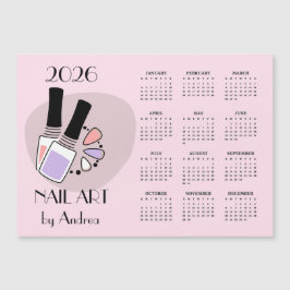 Nail Art Design 2026 Kalender Magnetkort