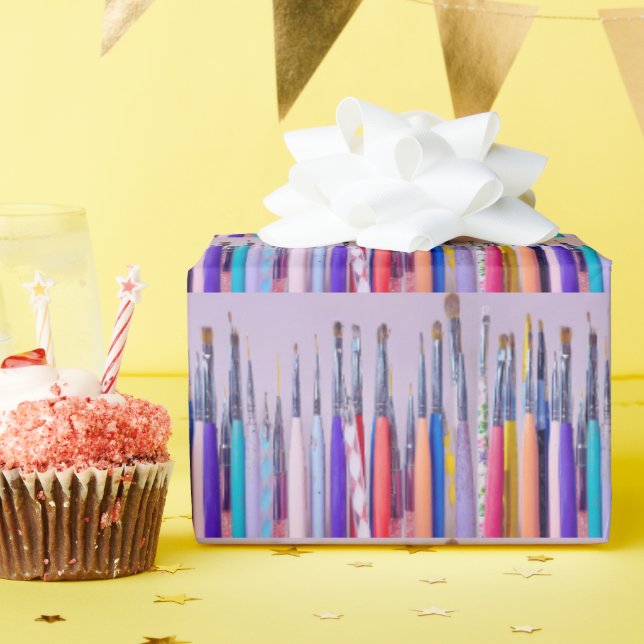 Nail Art-penselsamling Presentpapper (Födelsedagsfest)
