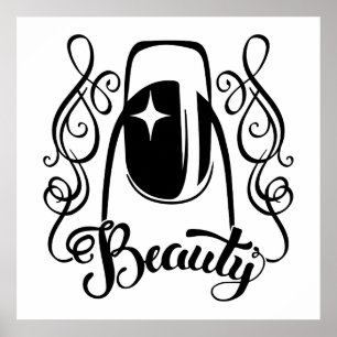 Nail Art:s skönhet Poster