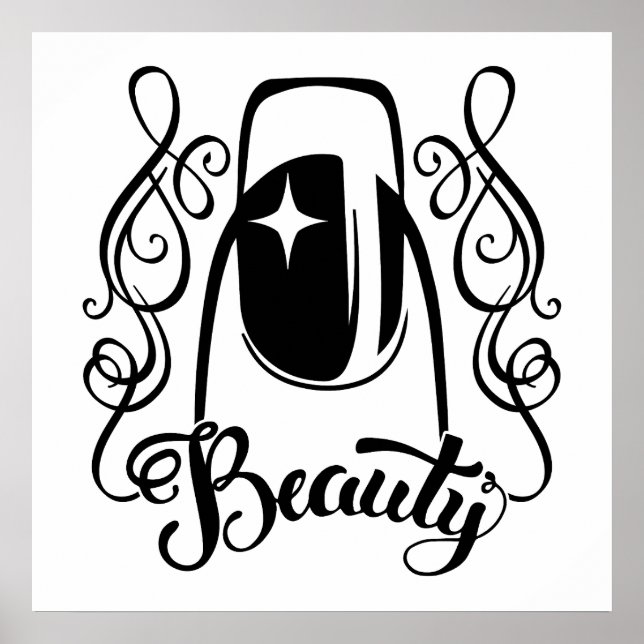 Nail Art:s skönhet Poster (Framsidan)