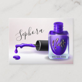 Nail Art Technician - Lila Nagel polska Visitkort