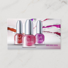 Nail Art Technician - Trendiget polska Flaskor Visitkort