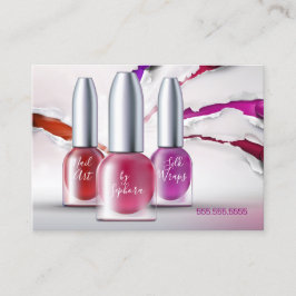 Nail Art Technician - Trendiget polska Flaskor Visitkort