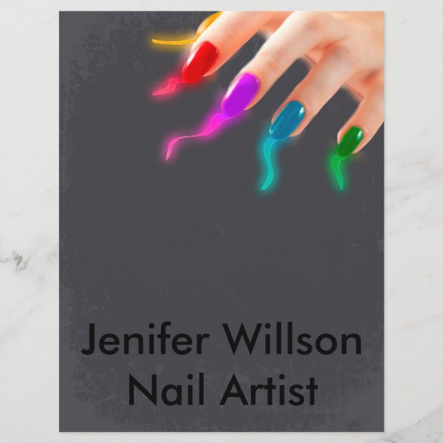 Nail Artist Flyer (Framsidan)