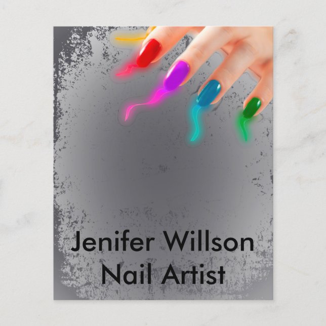Nail Artist Flyer (Framsidan)