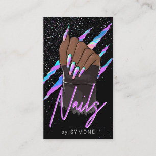 Nail Artist HoloGraph Modern Glam Visitkort