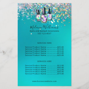 Nail Artist Manicuant Gnistra Business Flygblad