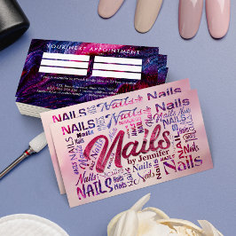 Nail Artist Ord Art - Glitter polska Struktur Visitkort