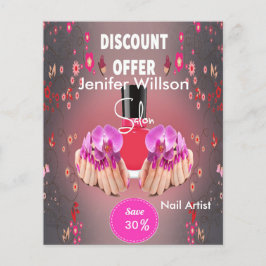 Nail Artist Salon Flygblad