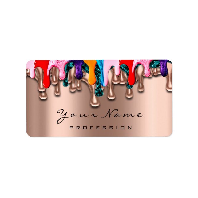 Nail Artist Studio Drives Ro Vax Epilation Skin Adressetikett (Framsidan)