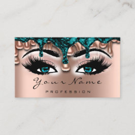 Nail Artist teal Drives Ro Lash Makeup Blue Vax Visitkort