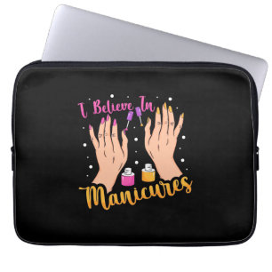 Nail Artist tror på manikyr Laptop Fodral