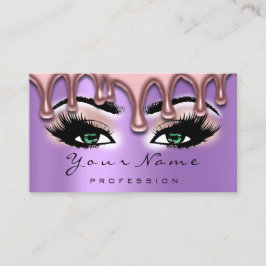 Nail Artist Vax Nagel Lash Makeup Rosa Grönt Viole Visitkort