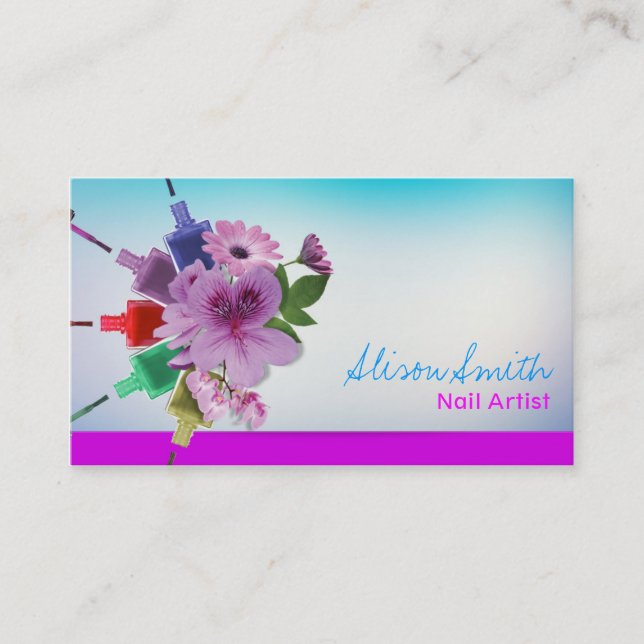 Nail Artist Visitkort (Framsida)