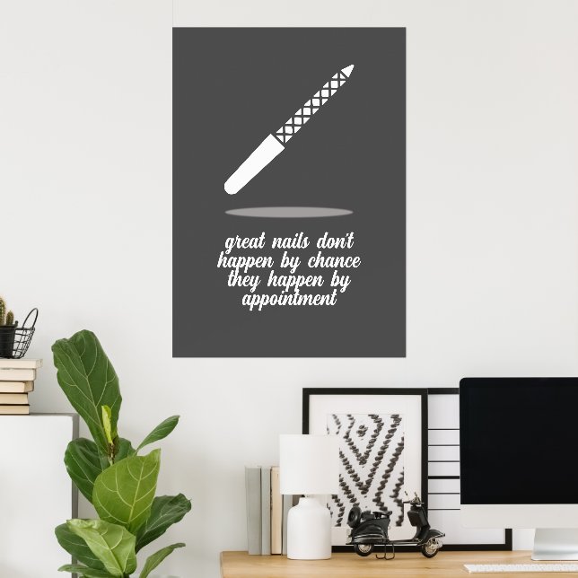 Nail Care Motivation Print Poster (Hemmakontoret)