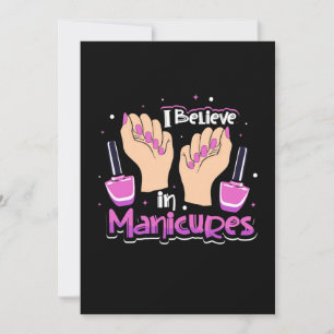 Nail Hustler Tro på Manikyr Inbjudningar