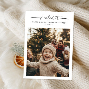 Nail It-Roligten, den fantastiska familjens foto-b Julkort