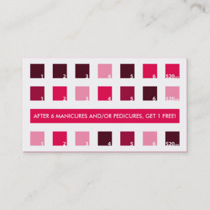 NAIL SALON $20 OFF (modets torg) Lojalitetskort