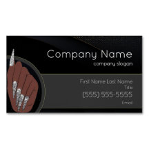 Nail Salon Affärskort Magnet