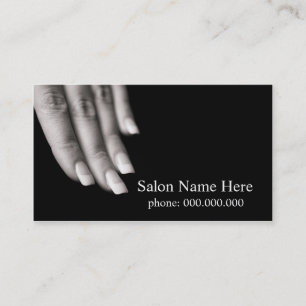 Nail Salon Affärskort Tidsbeställning Kort