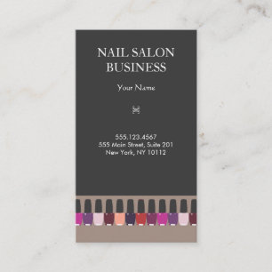 Nail Salon Affärskort Tidsbeställning Kort