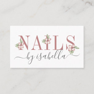 Nail Salon Affärskort Visitkort