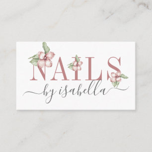 Nail Salon Affärskort Visitkort
