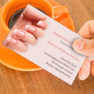 Nail Salon Affärskort Visitkort
