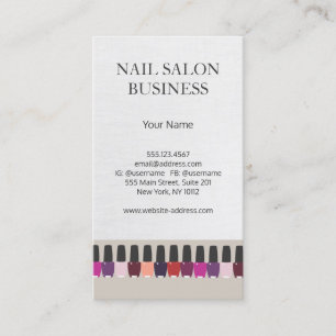 Nail Salon Affärskort Visitkort