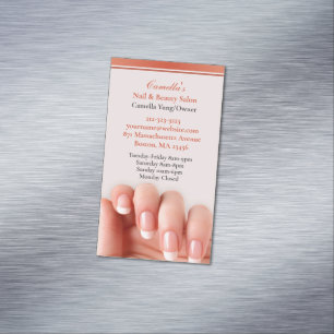 Nail Salon Artist Magnetiska Visitkort