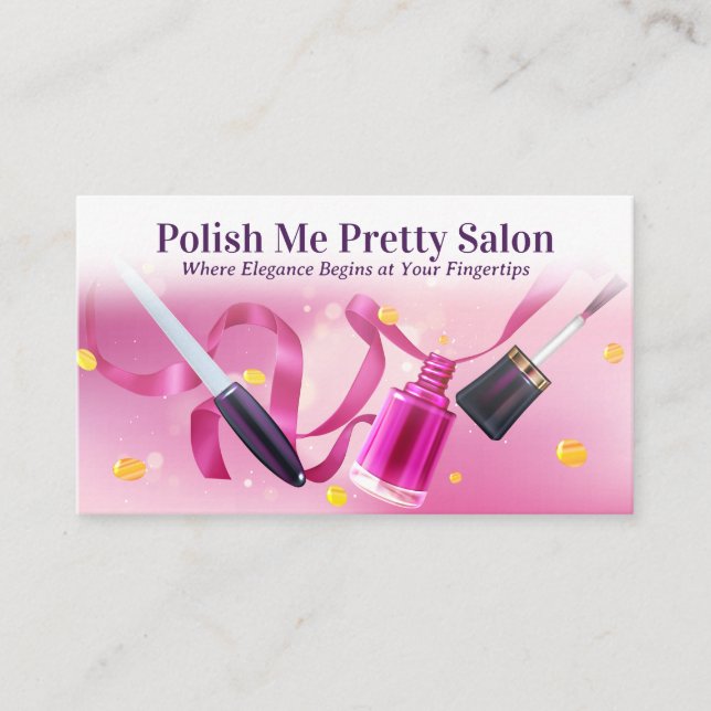 Nail Salon Background | Maniboypolska Lojalitetskort (Framsida)