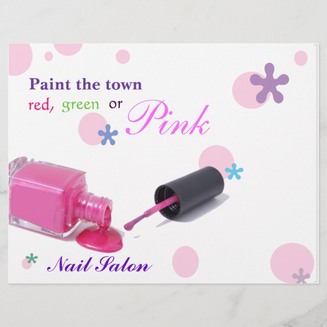 Nail Salon Flyer (Framsidan)