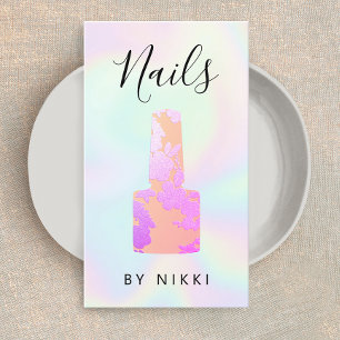 Nail Salon Glitter polska Flaska Visitkort