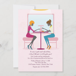 Nail Salon-inbjudan Inbjudningar