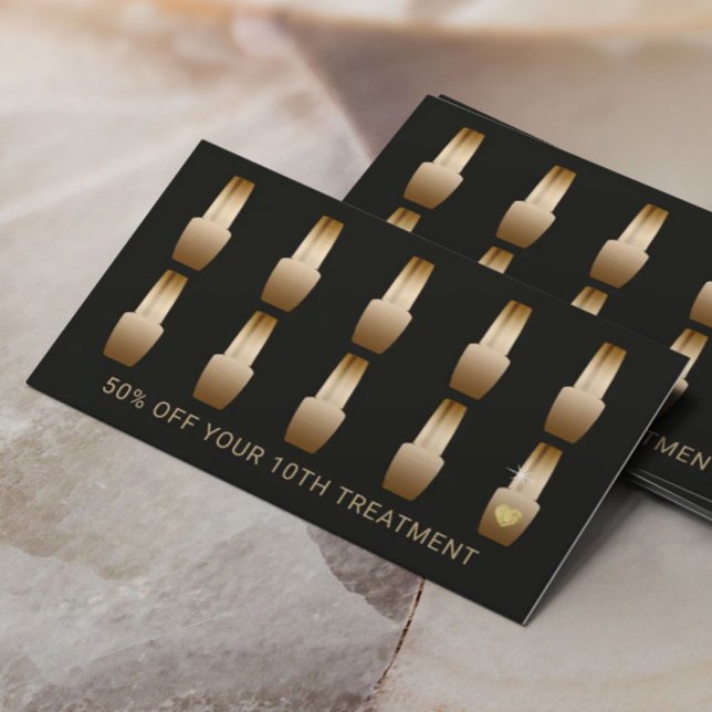 Nail Salon Makeup Artist Manicurist Modern Lojalty Lojalitetskort (Skapare uppladdad)