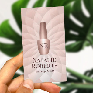 Nail Salon Manicurist Ro Guld Polska Flaska Visitkort