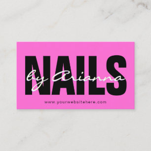  Nail Salon   Nagel Tech   Nagel Stylist Female Ha Visitkort