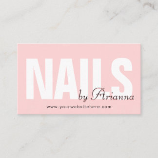  Nail Salon | Nagel Tech | Nagel Stylist  Rosa Visitkort