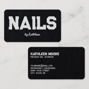 Nail Salon Nail Technician Visitkort