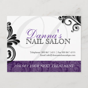 Nail Salon och Spa Advertising Postcard Vykort