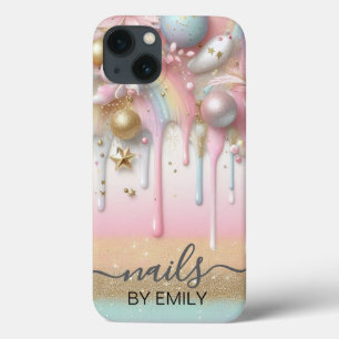 Nail Salon Poland Pastel Drip Branding