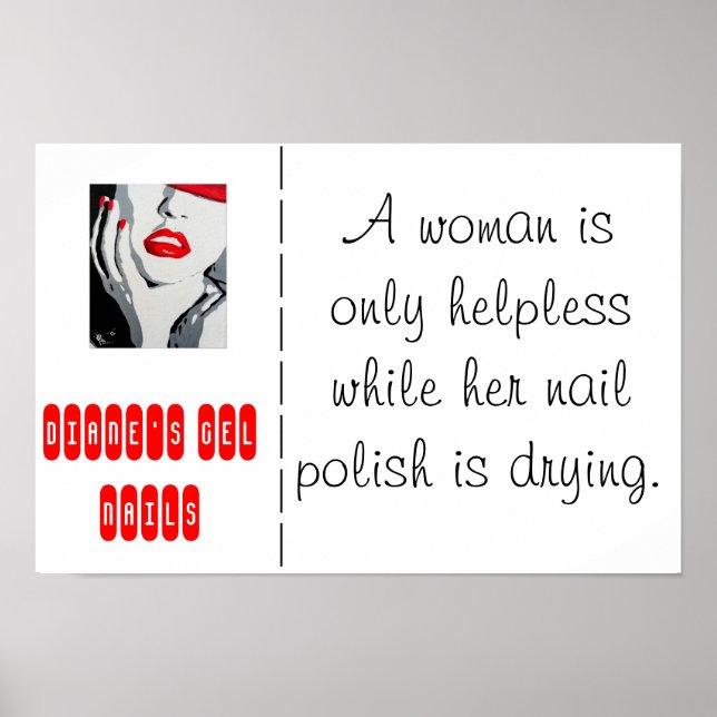 Nail Salon Poster (Framsidan)
