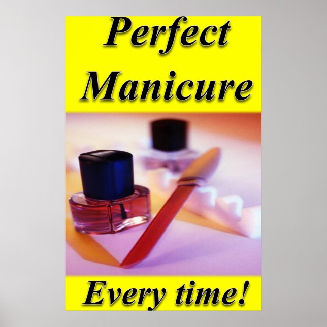 Nail Salon Poster Perfekt Manicuant (Framsidan)