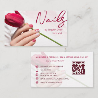 Nail Salon QR-affärskort Visitkort
