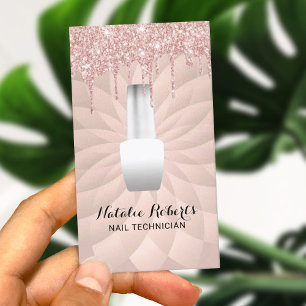 Nail Salon Ro Guld-drivrutiner Geometric Manicuris Visitkort