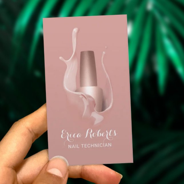 Nail Salon Ro Guld, polsk Stänk-manikurist Visitkort (Skapare uppladdad)