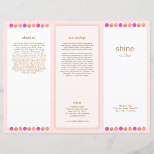 Nail Salon Rosa Poland Trifold Brochure