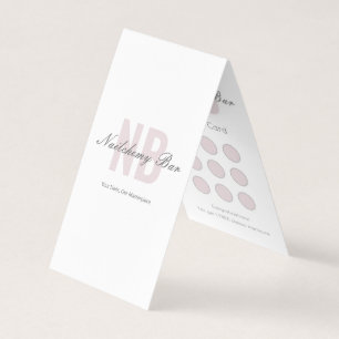 Nail Salon Royalty Reward Modern Minimalist Visitkort