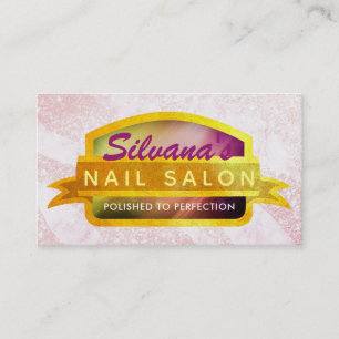 Nail Salon Slogans Affärskort Visitkort
