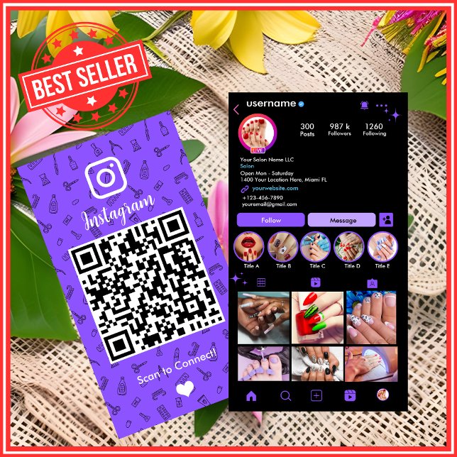 Nail Salon Visitkort (Skapare uppladdad)